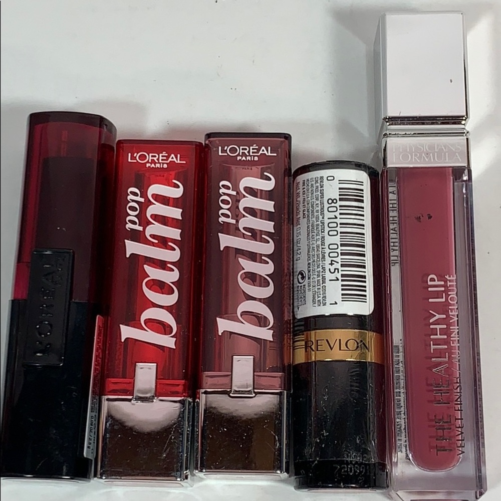 L’Oréal, Revlon and Physicians Formula Lipsticks